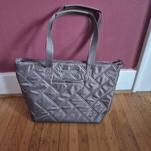Lug Skyliner Quilted Tote Bag - Walnut